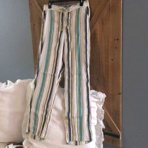 Striped light weight pants